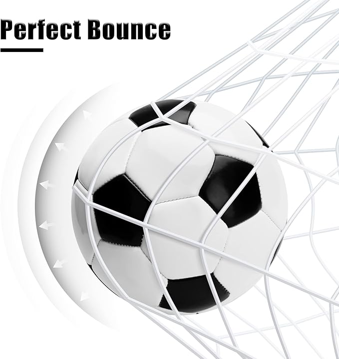 Soccer Ball Size 5 Size 4 Size 3 Size 2 with Pump Deflated - Single, 2 or 3 Pack Official Size Indoor Outdoor Training - Gift for Toddler Kids Youth Teens Adult 1-3 5-8 8-12 12+ Years Old Boys Girls